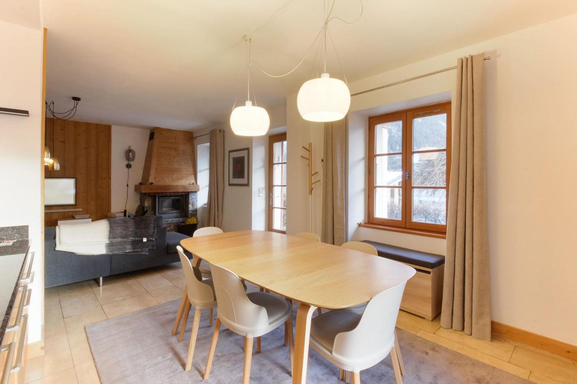 Appartamento Les Alpins - Centre De Chamonix - Renove Avec Jardin Et Vue Imprenable Sur Le Montblanc Esterno foto