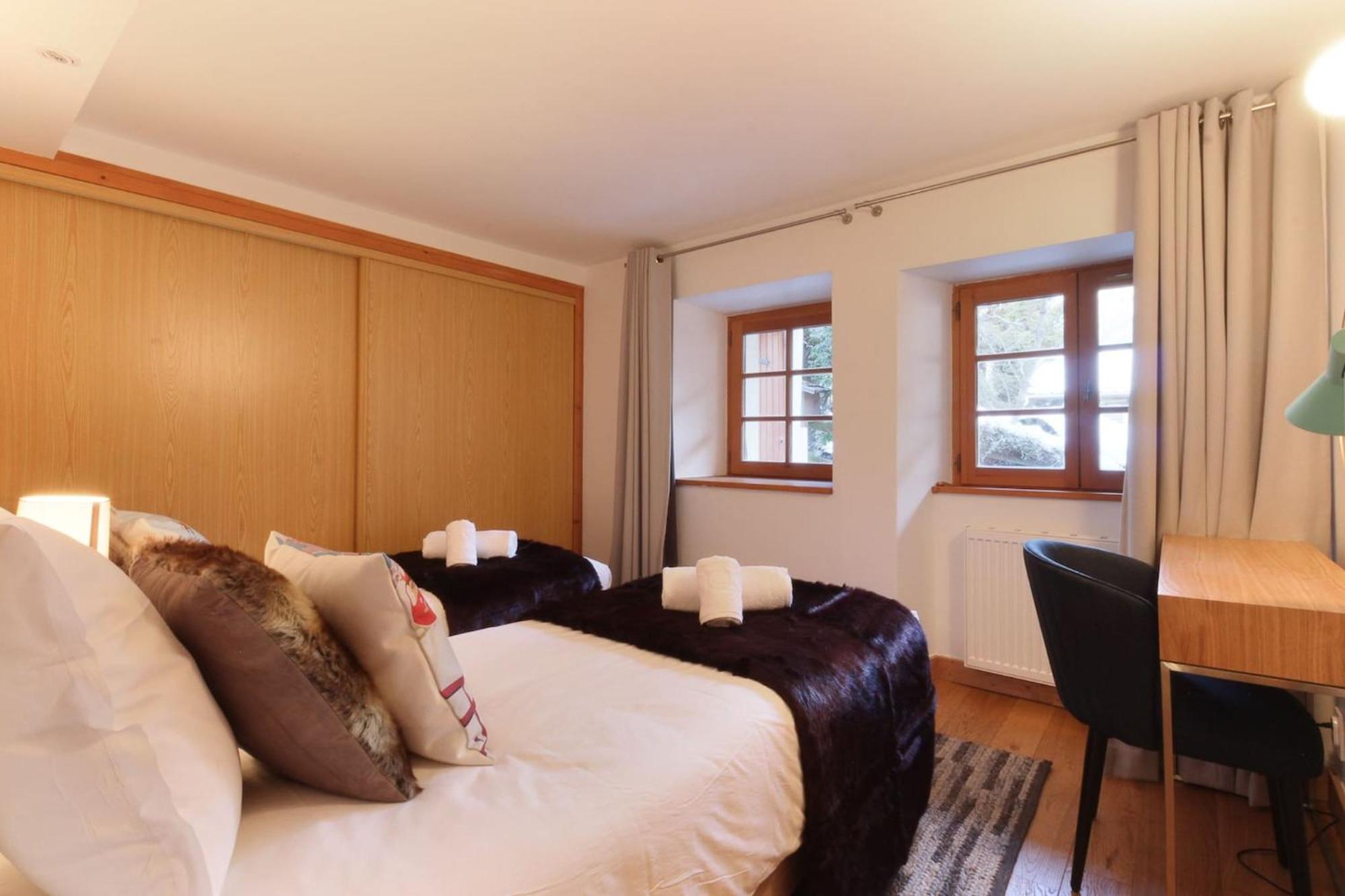 Appartamento Les Alpins - Centre De Chamonix - Renove Avec Jardin Et Vue Imprenable Sur Le Montblanc Esterno foto